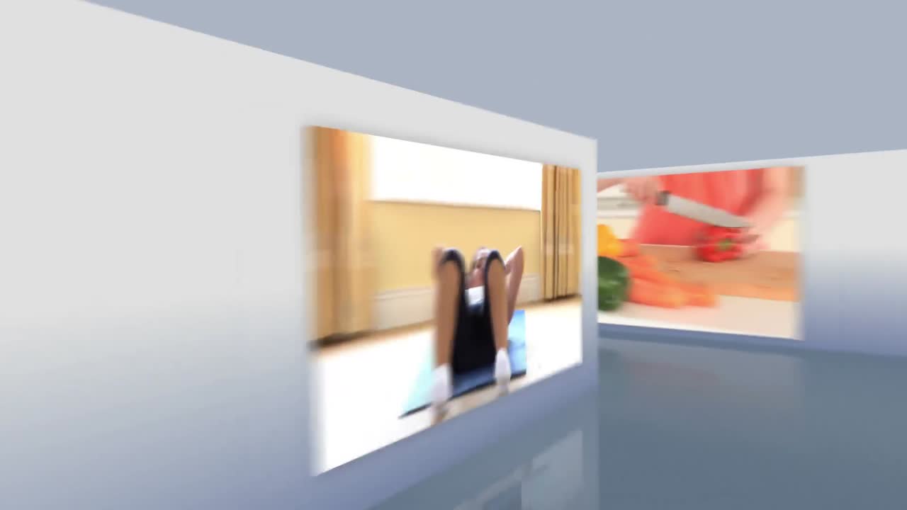 montaje de mujeres en forma