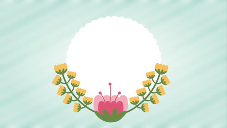 fondo de marco floral