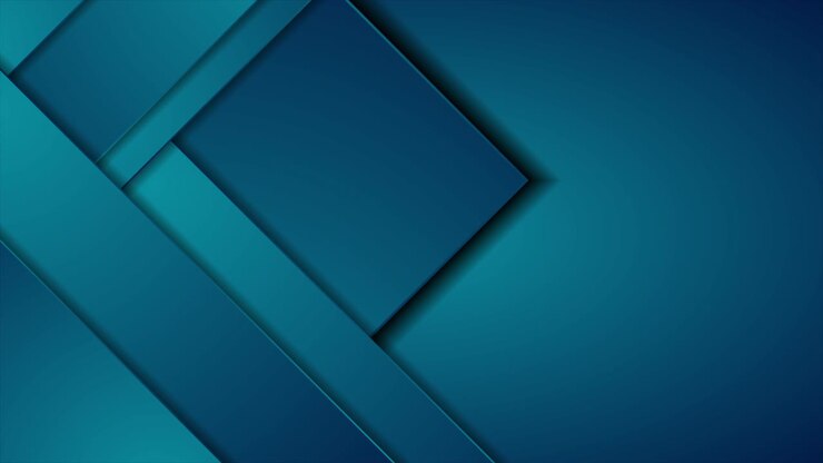Sfondo animato astratto geometrico blu scuro