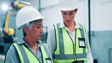 factory workers in discussion