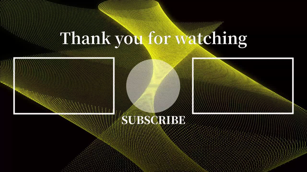 멋진 엔딩 카드 엔딩 스크린 모션 그래픽