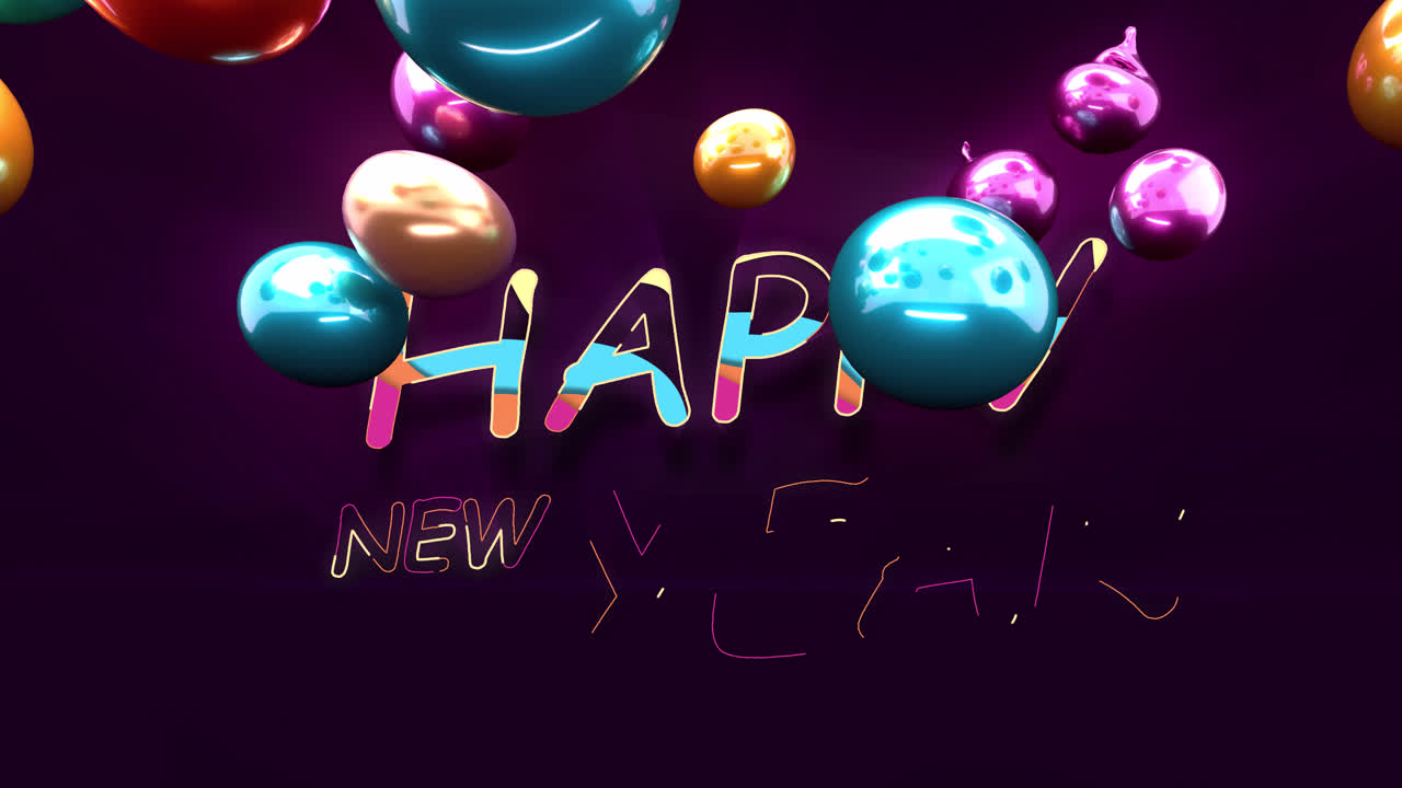 Sfondo colorato Felice Anno Nuovo 2021