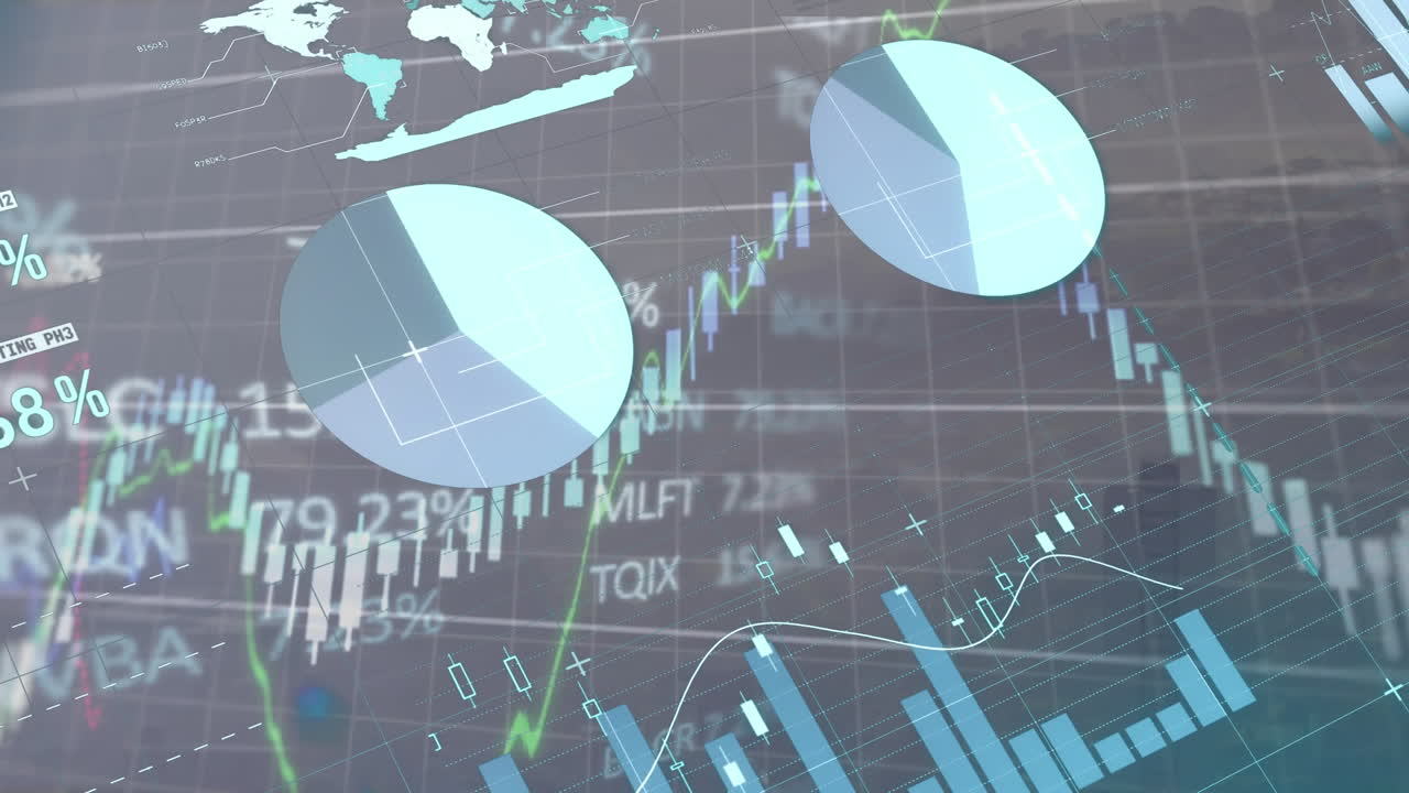 animación de las estadísticas y el procesamiento de datos financieros en la red