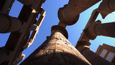 egypt ancient civilisation pillars of religious temple used for ceremonies look up view of stone carved with hieroglyphs