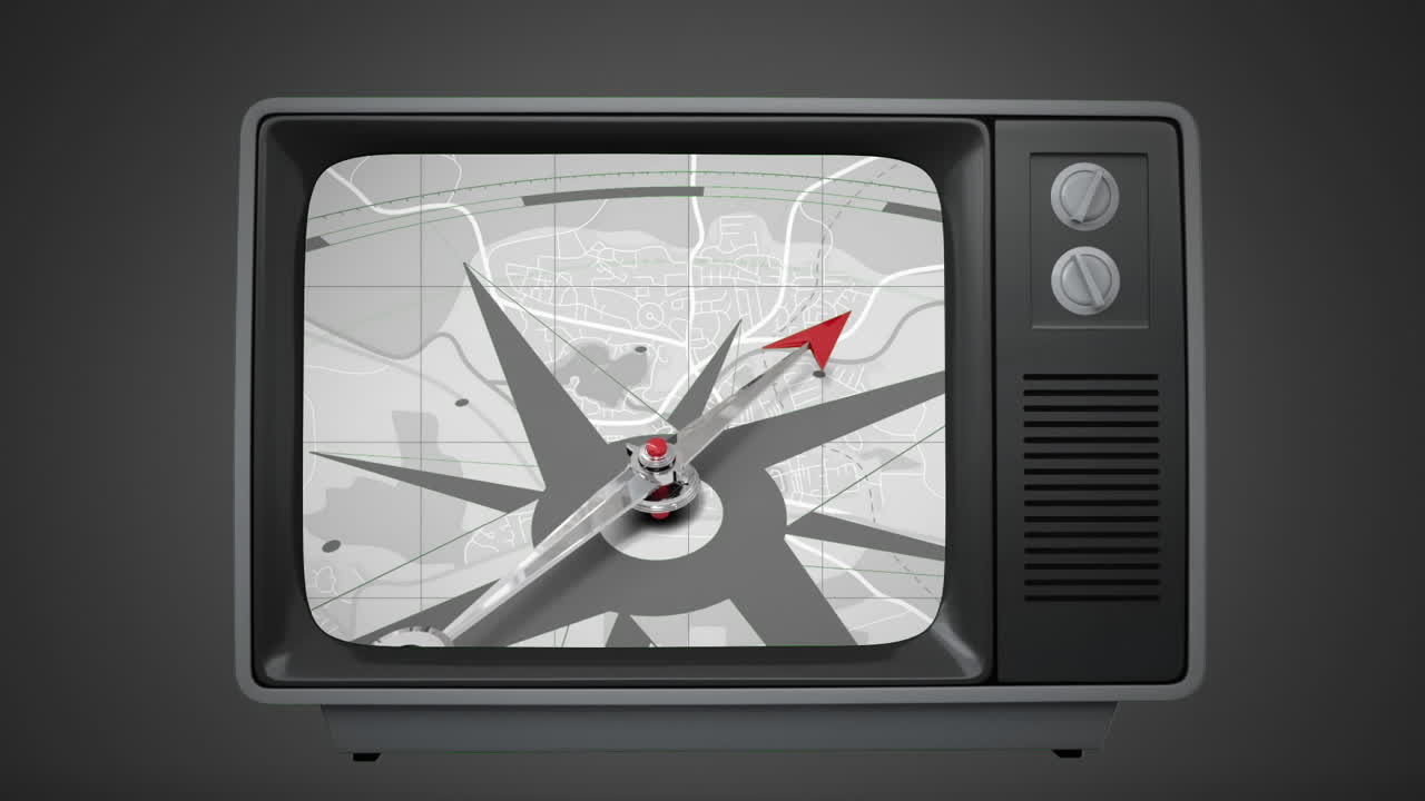 Television with a compass