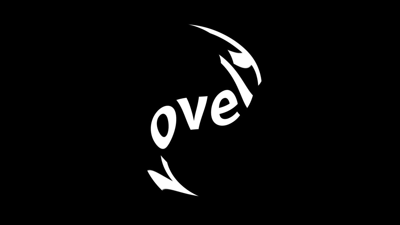 Lovely text animation message motion graphics