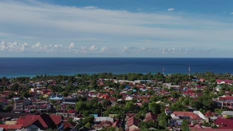 ah - aerial view of port in sabang bay