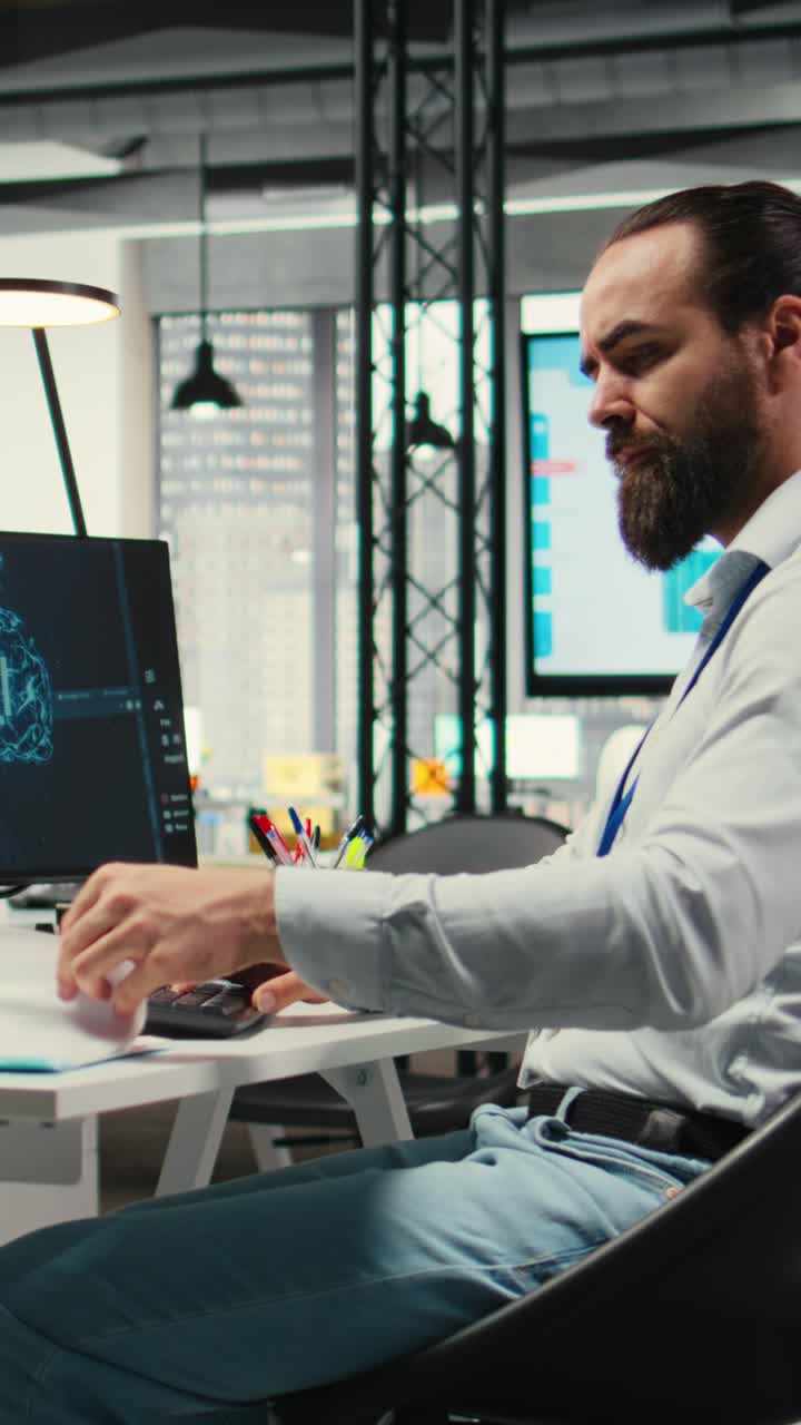 Vertical Video General manager employs AI neural network for work task optimization