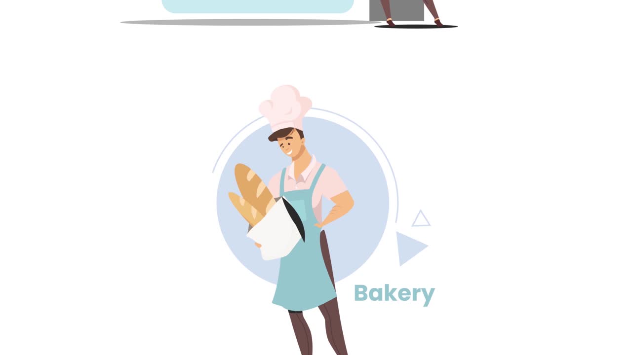 Bakers with their baked goods