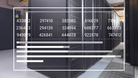 Animation-of-digital-data-processing-over-computer-servers