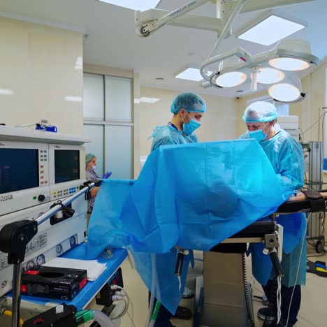 shot in the operating room