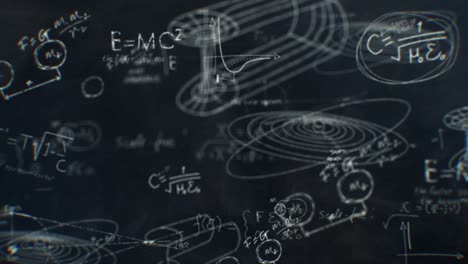 flying through space astronomy science and math equations