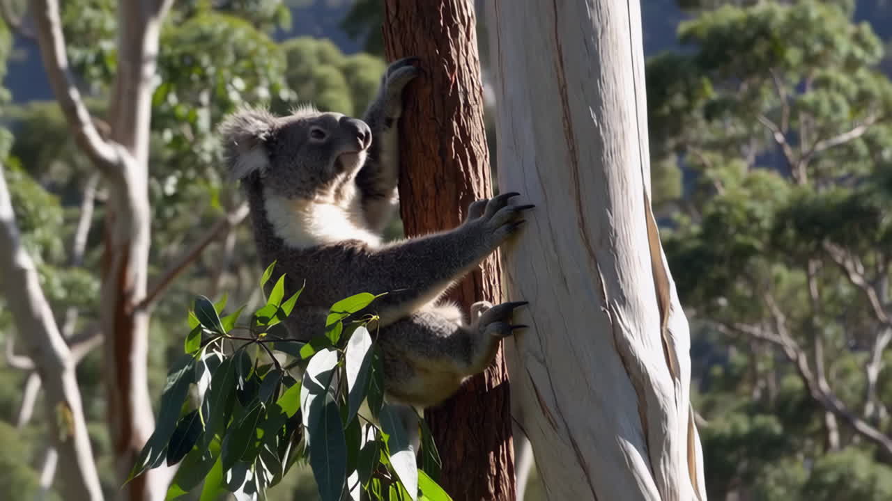 유칼립투스 나무 에 있는 코알라