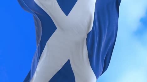 seamless loop of scotland flag.