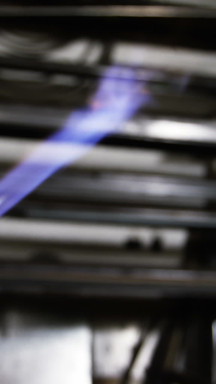 Close-up of flame on welding torch