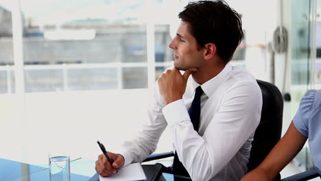 confused businessman asking something