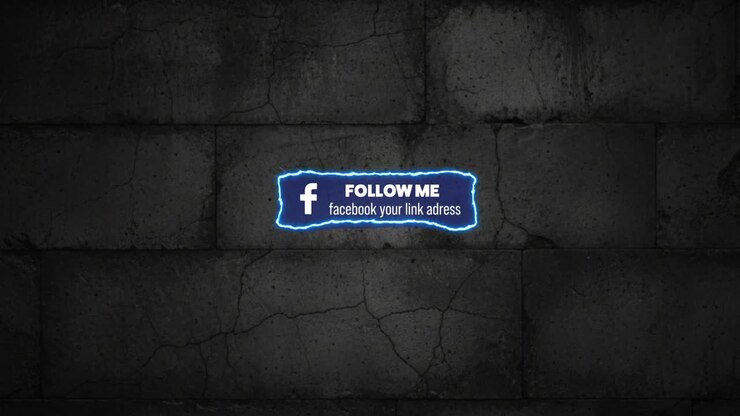 Barre moderne neon per social media