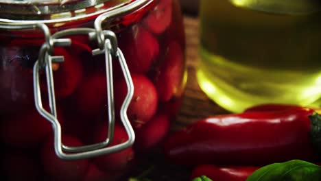 Ingredients-pickled-olives-and-red-chili-pepper