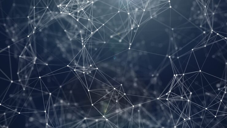 Fondo astratto della connessione di rete digitale