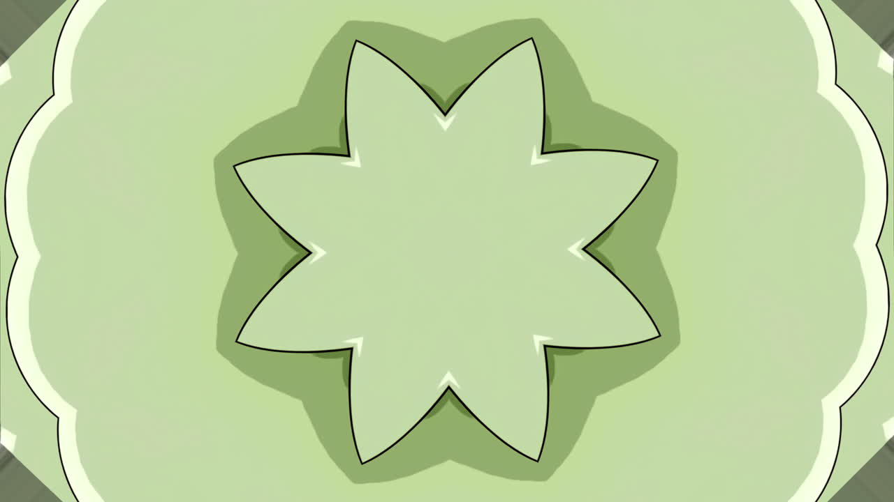 추상적인 녹색 꽃 패턴