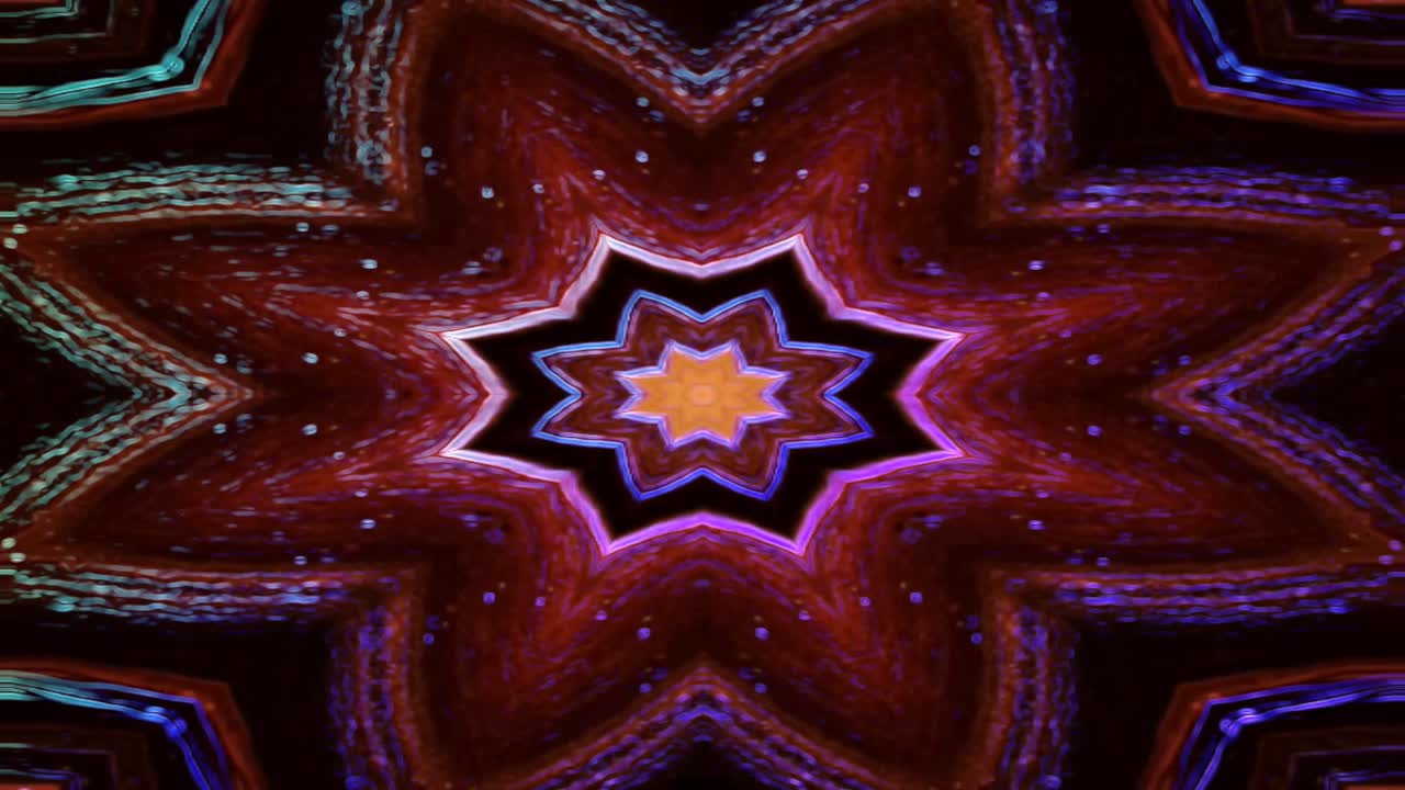 kaleidoscopio patrón geométrico único fondo ondas fractales abstractas