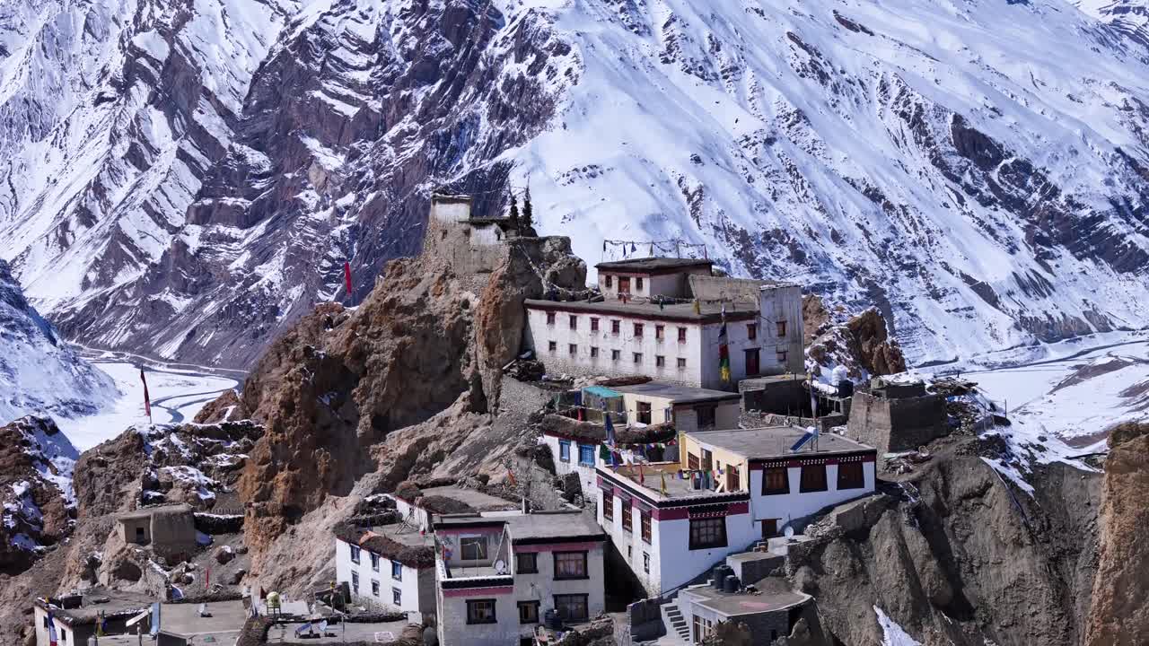 Ancient Monastery nestled in the Himalayas