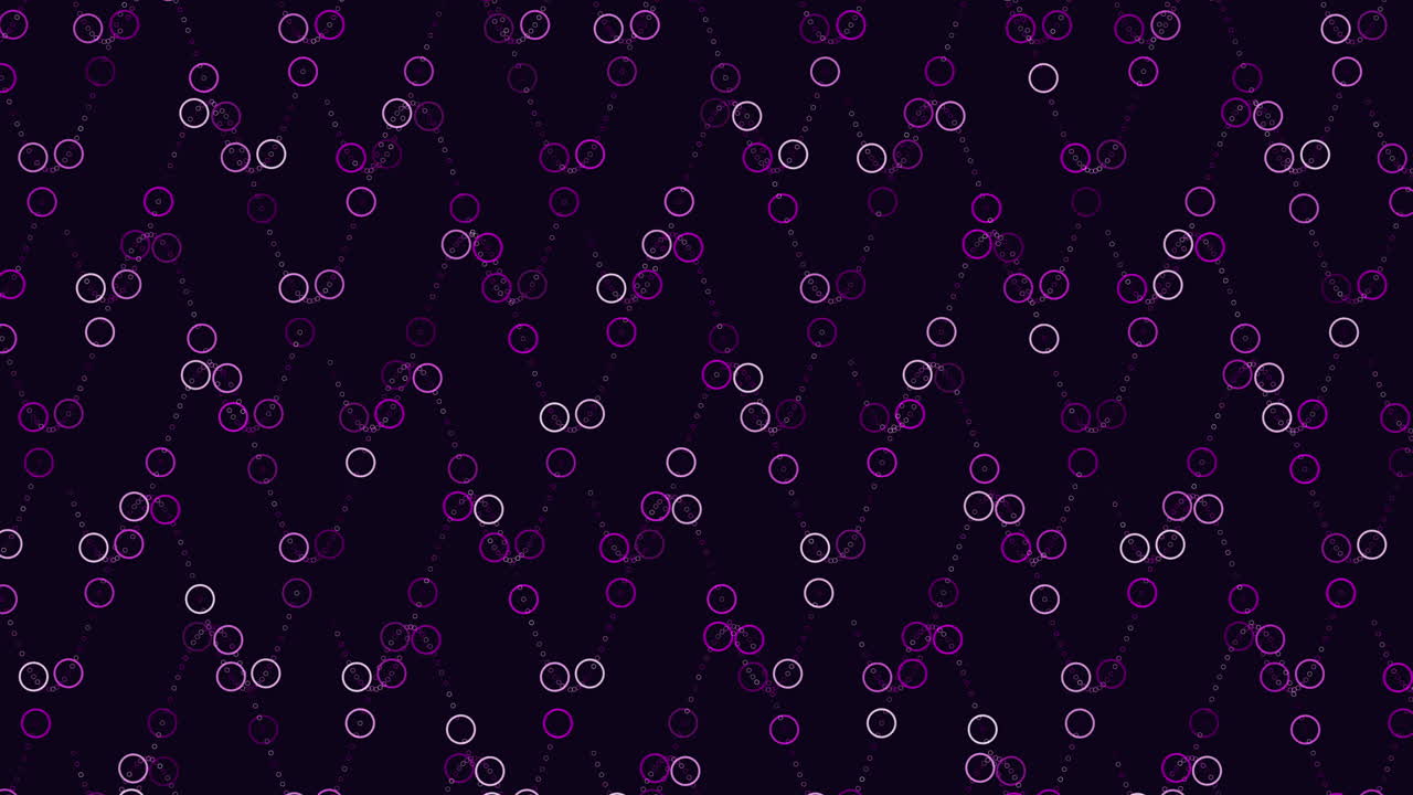 Circular and zigzag patterns on black background