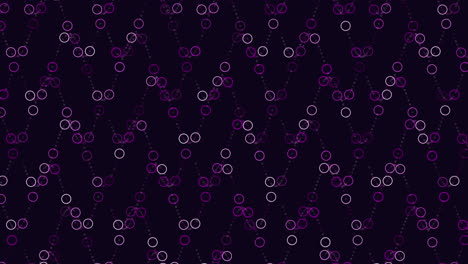 patrones circulares y en zigzag sobre fondo negro