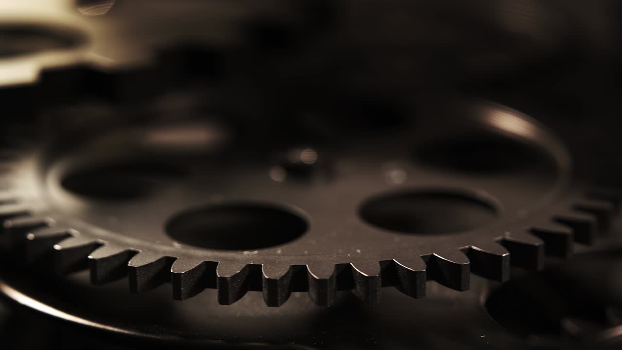 Retro Grunge Industrial Mechanic Clock Gears