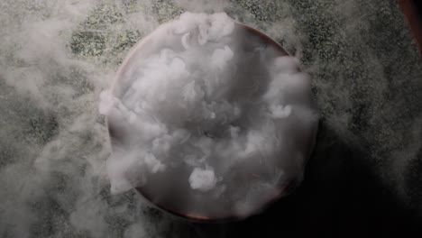 texture of colored smoke close up. view from above