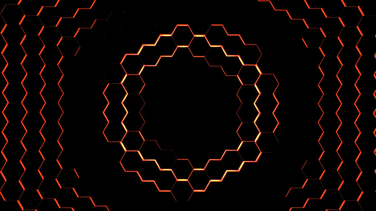 hexágono abstracto fondo futurista animación de bucle sin costuras, elemento de gráficos en movimiento