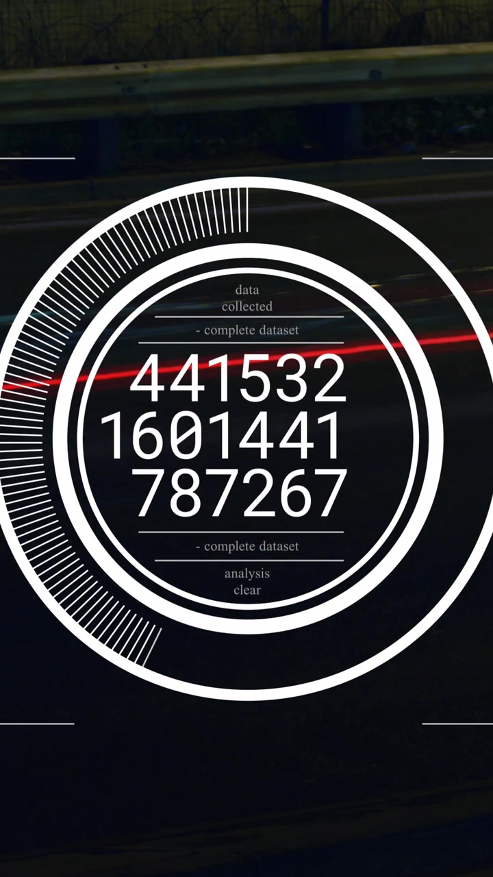 Animation of data processing over road