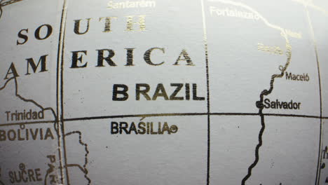 map of brazil and south america