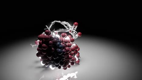 renderizado en 3d de un cúmulo de esferas iluminadas