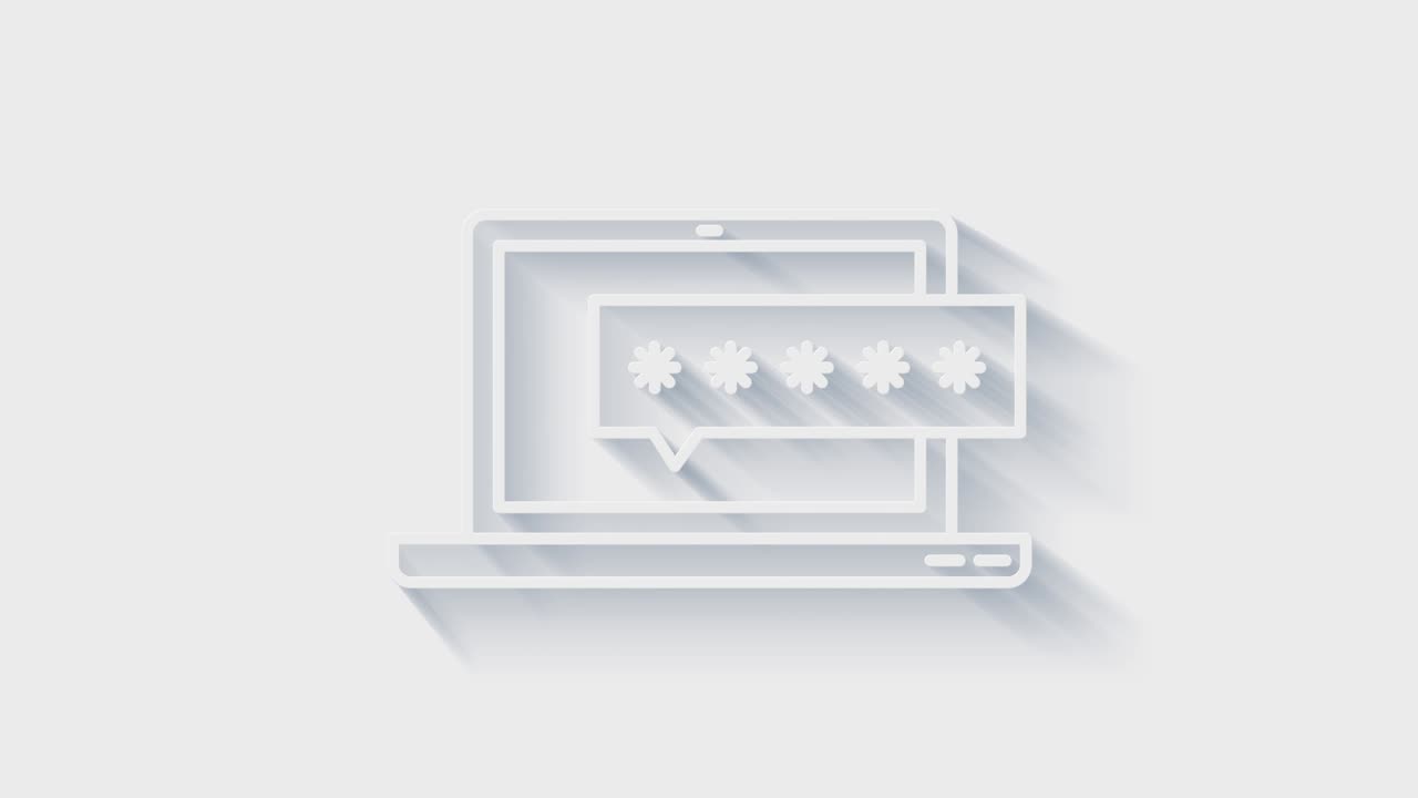 redes sociales diseño de íconos de sombra 3d aislados en fondo blanco. iconos web de esquema. gráficos en movimiento.