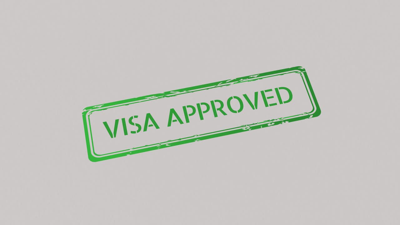 VISA APPROVED Stamp