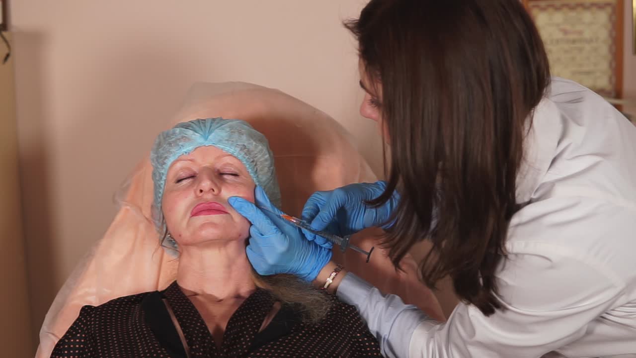 procedimiento de inyección cosmética