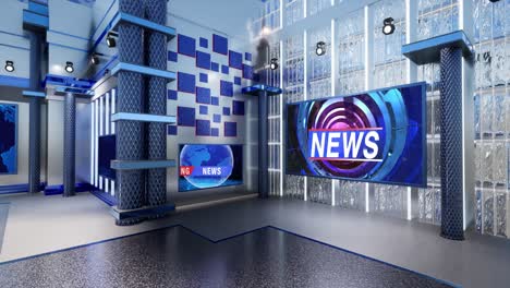 3d virtual tv studio news