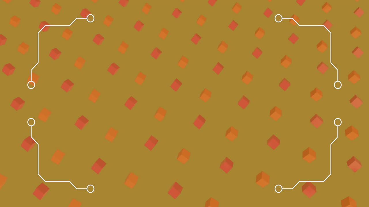 초록색 배경에 원활한 루프로 움직이는 패턴의 애니메이션