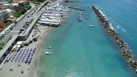 boat moored at harbor 4k