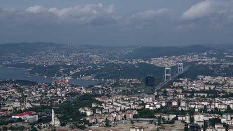 istanbul cityscape from above