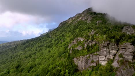 grandfather mountain aerial from linville nc, north carolina