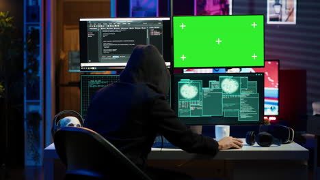 usando il monitor di simulazione vedendo l'accesso negato messaggio di errore hacker