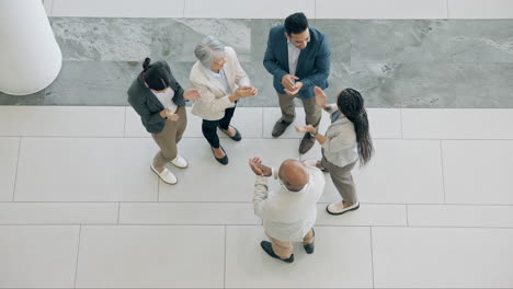 Business-people,-success-and-clapping