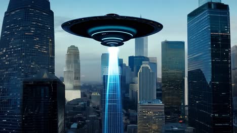 ufo over city