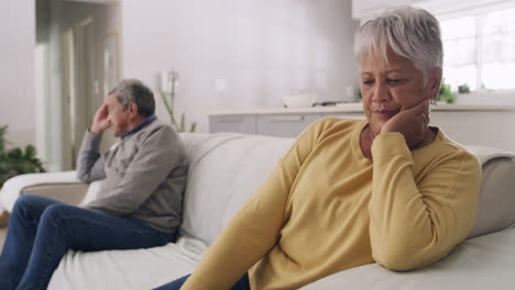 Unhappy,-arguing-and-depressed-senior-couple-upset