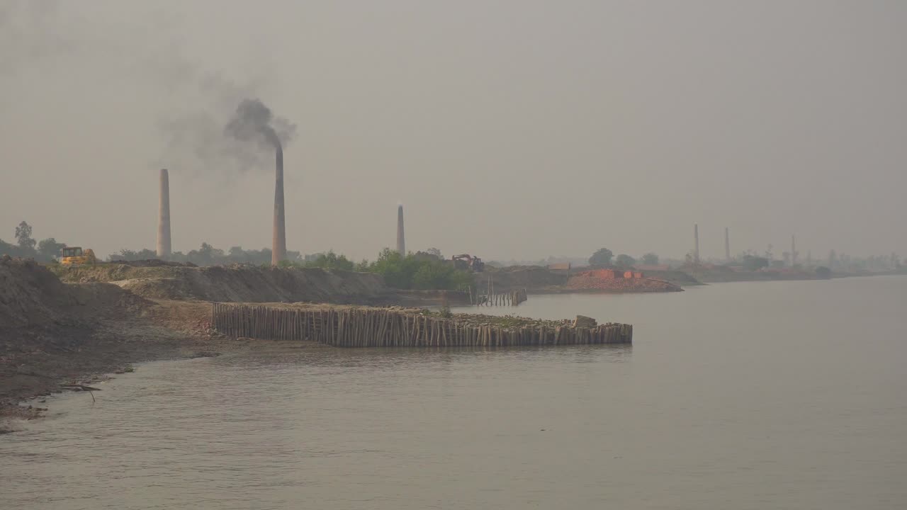 Brick industry is one of the various industries developed on the banks of the Ganges