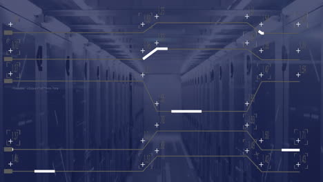 Animation-of-data-processing-over-computer-servers