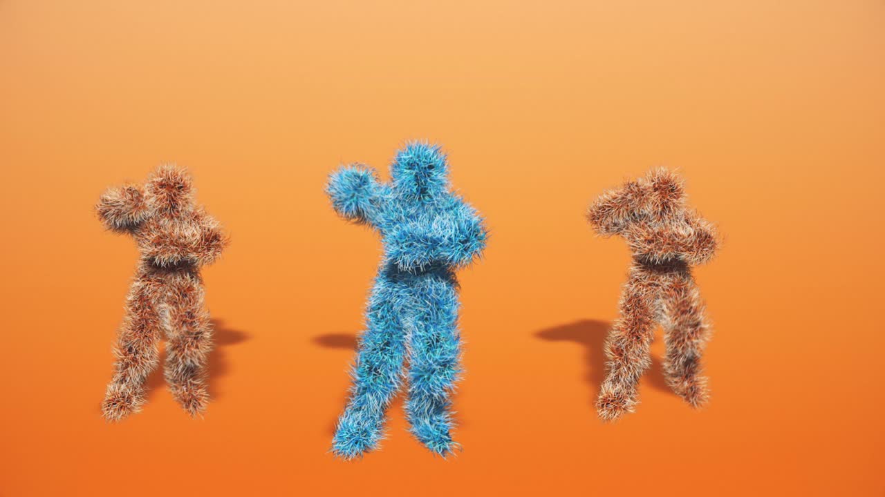 털이 많은 인물들