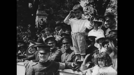 general john pershing returns from world war one victorious to loving crowds in 1919 9